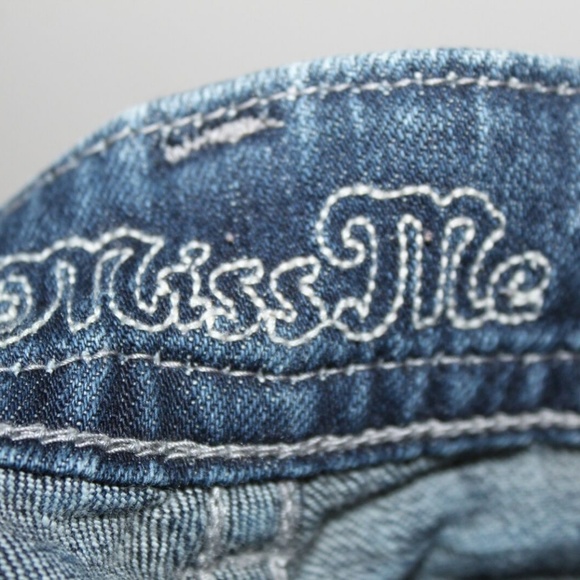 Miss Me Boot Jeans Rhinestones Angel Wings HW7088 - Picture 5 of 6